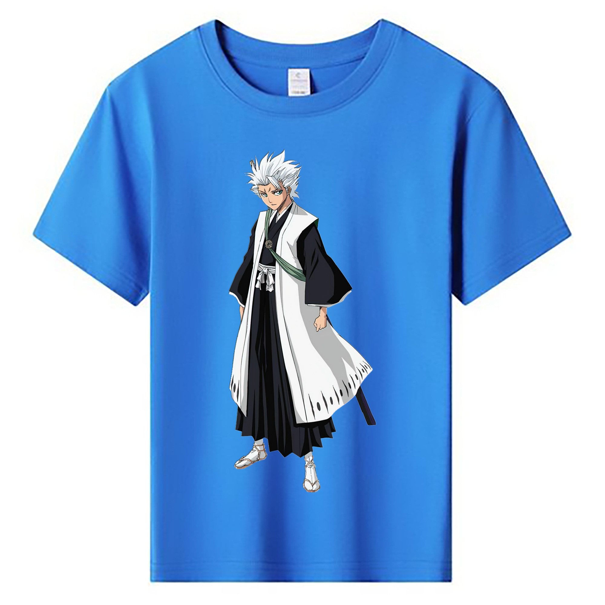（画像用） ブリーチ 日番谷冬獅郎（ひつがや とうしろう） BLEACH Hitsugaya Toushirou 綿100％キッズTシャツ（フロントプリント）